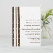 Birch Trees Invitations de mariage (Debout devant)