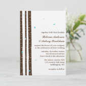 Birch Trees Invitations de mariage (Debout devant)