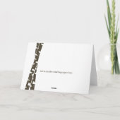 Birch Trees Kerstgroet Feestdagen Kaart (Achterkant)