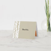 Birch Trees Merci note (Devant)