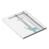 Birch Trees met Deer Notitieblok (Schuin)