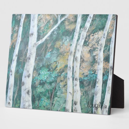 Birch Trees Plaque Fotoplaat (Zijkant)