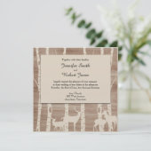 Birch Trees rustiques et Faire-part de mariage de  (Debout devant)