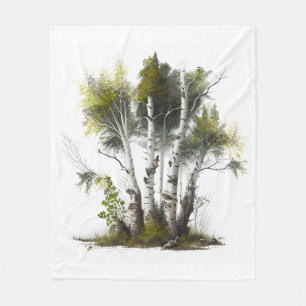 Birch Trees, the Birches Northern Ireland Fleece Deken