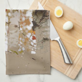 Birch Trees vlooiend Rustige rand Theedoek (Quarter Fold)