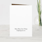 Birch Trees Wedding Program Kaart (Achterkant)