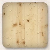 Birch Wood Cork Coaster Bier Onderzetter (Voorkant)