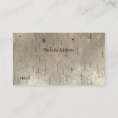 Birch Wood Print Visitekaartje (Achterkant)