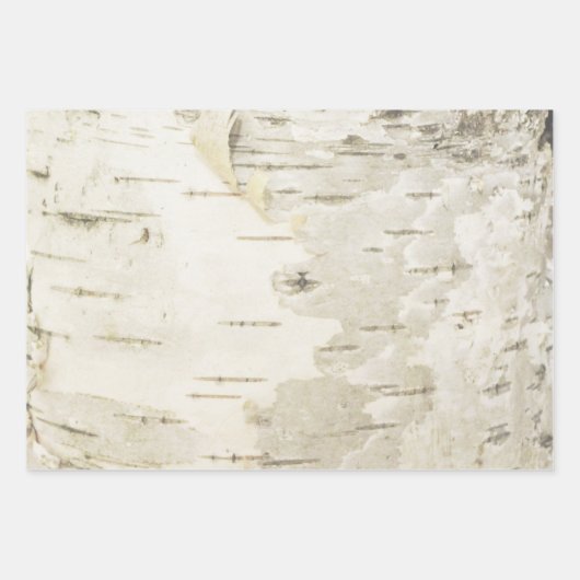 Birch Wrapping Paper Natuur Birch Bark Paper (Voorkant)