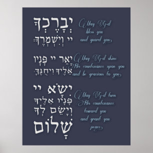 Birchat Kohanim - Priesterlijke zegen Poster