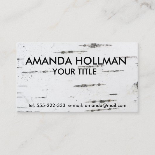 Birchschors Visitekaartje (Voorkant)