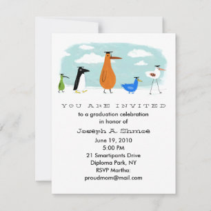 Bird Afstudeerders Celebration Announance Kaart