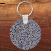 Bird and Anemone door William Morris  Pattern Sleutelhanger (Voorkant)