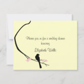 Bird and Blossom Invitation - Small Kaart (Voorkant)
