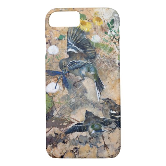 Bird and Dragonfly, Bruno Liljefors Case-Mate iPhone Case (Achterkant)