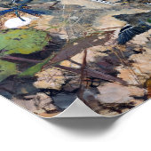 Bird and Dragonfly, Bruno Liljefors Poster (Hoek)