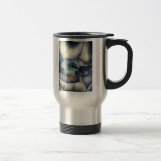 Bird and Girl Travel Mug Reisbeker