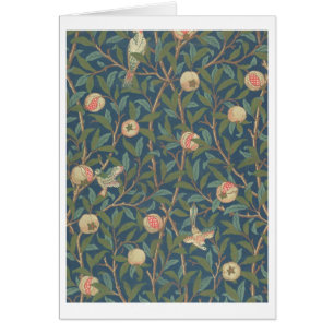 Bird and Pomegranate Wallpaper Design, bedrukt met