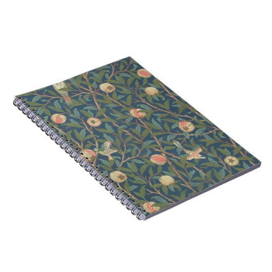 Bird and Pomegranate Wallpaper Design, bedrukt met Notitieboek (Rechterzijde)
