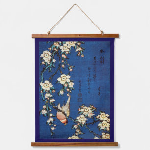 Bird and Weeping Cherry Tree, Hokusai Hangend Wandkleed
