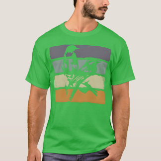 Bird Art Flock Budgie Birdwatcher Parrot Sparrow f T-shirt