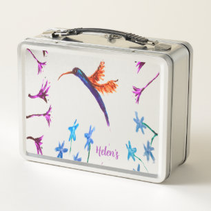 Bird Art Floral Hummingbird