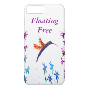 Bird Art Floral Hummingbird iPhone 8 Plus / 7 Plus Hoesje