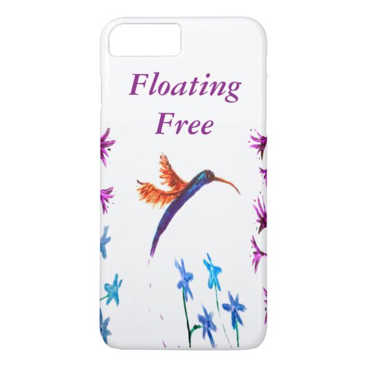 Bird Art Floral Hummingbird Case-Mate iPhone Case (Achterkant)