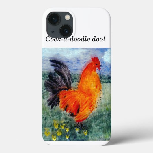 Bird Art Rooster Chicken Funny Case-Mate iPhone Case (Achterkant)