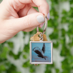 Bird Art Sunrise Owl Sleutelhanger