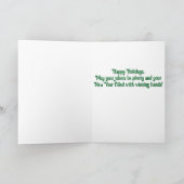 Bird Bam Holiday Feestdagen Kaart (Binnen)