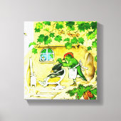 Bird Barber Canvas Afdruk (Voorkant)