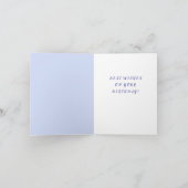 BIRD & BIRD CAGE verjaardagskaart met droomblauw Kaart (Binnen)