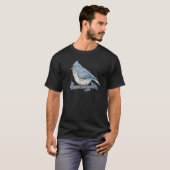 Bird Bird Watching Bird Watcher Birder Blue Jay Fl T-shirt (Voorkant volledig)