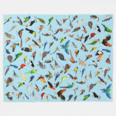 Bird Blanky Assortment Two Fleece Blanket (Voorkant (Horizontaal))