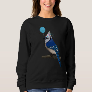 Bird Blue Jay Birder Animal Funny Verjaardag Trui