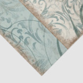  Bird Blue Yellow French Ephemera Decoupage Tissuepapier (Detail)