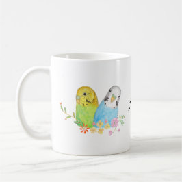 Bird Budgie Parakeet Parrot — Aangepaste naam Koffiemok