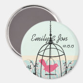 Bird Cage Wedding Stickers of Customize Magneet (Voorkant / Achterkant)