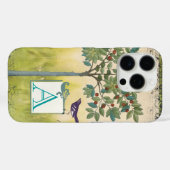  Bird Cherry Tree Monogram iPhone Case-Mate iPhone Case (Achterkant (horizontaal))