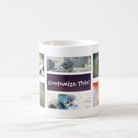 Bird Collage Photo Mok (Center)