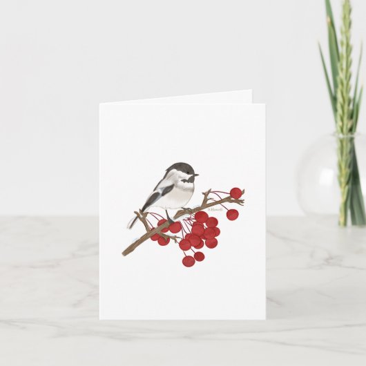 Bird d'hiver - Cartes de notes chrétiennes (Devant)