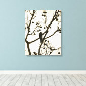Bird Digital Art Canvas Afdruk (Insitu (Houten vloer))