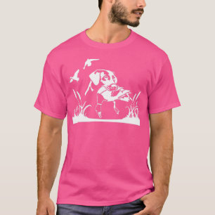 Bird Dog Duck Hunting Willow in the Marsh Hunter T-shirt