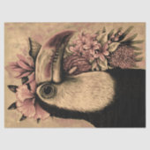 Bird Ephemera Floral  Weefselpapier Tissuepapier (Voorkant)