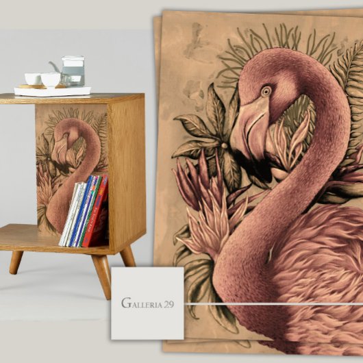 Bird Ephemera Floral  Weefselpapier Tissuepapier