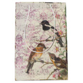 Bird Ephemera Medium Gift Bag Medium Cadeauzakje (Voorkant)