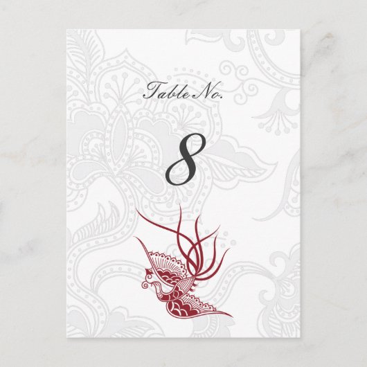 Bird & Floral Weddenschappen Briefkaart (Voorkant)