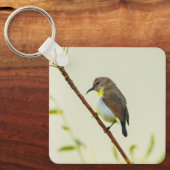 Bird & Flower Nature Keychain (Voorkant)