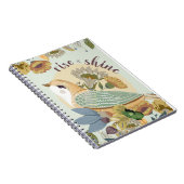 Bird Folk Art Notitieboek (Rechterzijde)